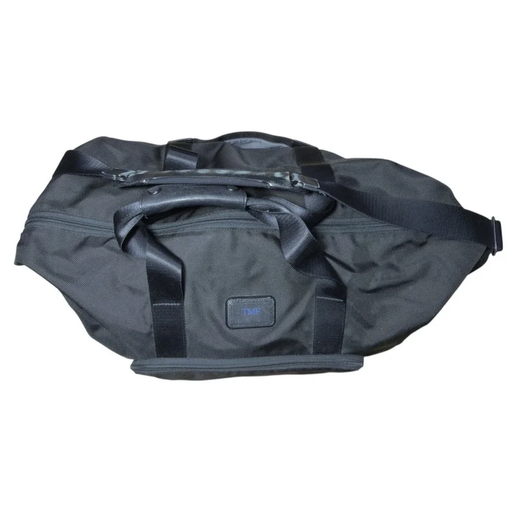 Tumi Alpha 2 Double Expansion Travel Satchel Black Weekender Business Duffle Bag